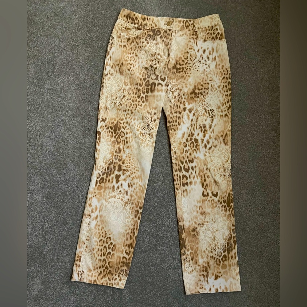 St. John leopard pants size 4